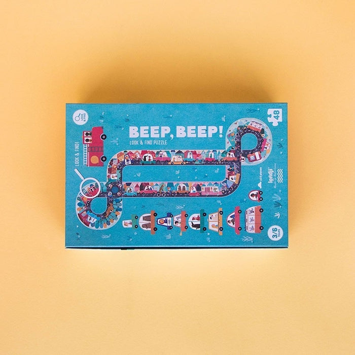Puzzle - Beep, Beep! 48pc  + 10 pc - Londji (PZ329U)