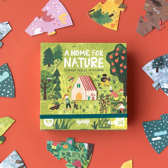 Puzzle - A Home for Nature 4 x 10pc - Londji (PZ587U)