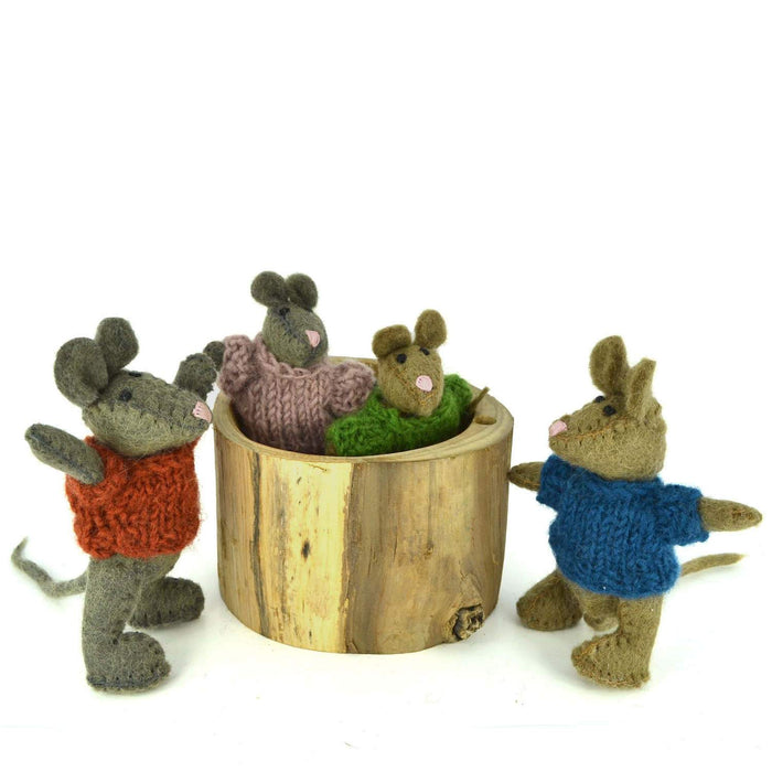 Felt Mouse Assorted - Papoose (PP410 BR)