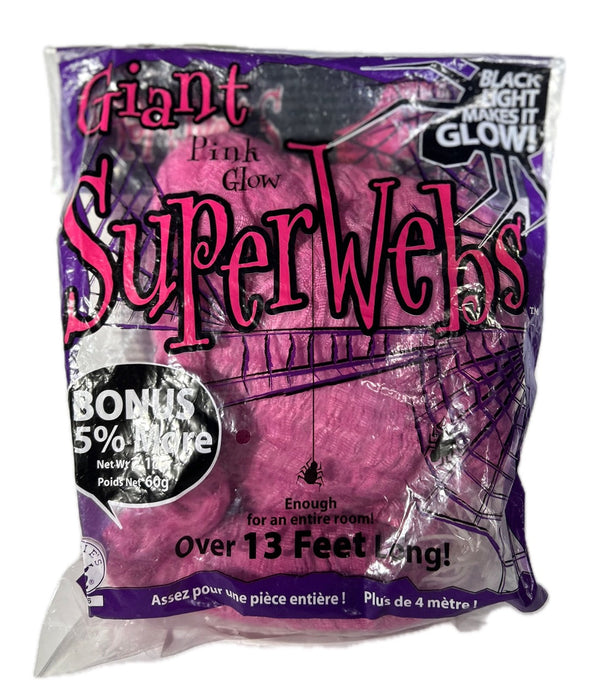 Giant Pink Spider Webs