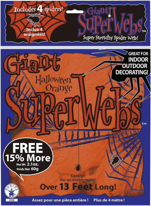 Giant Orange Spider Webs