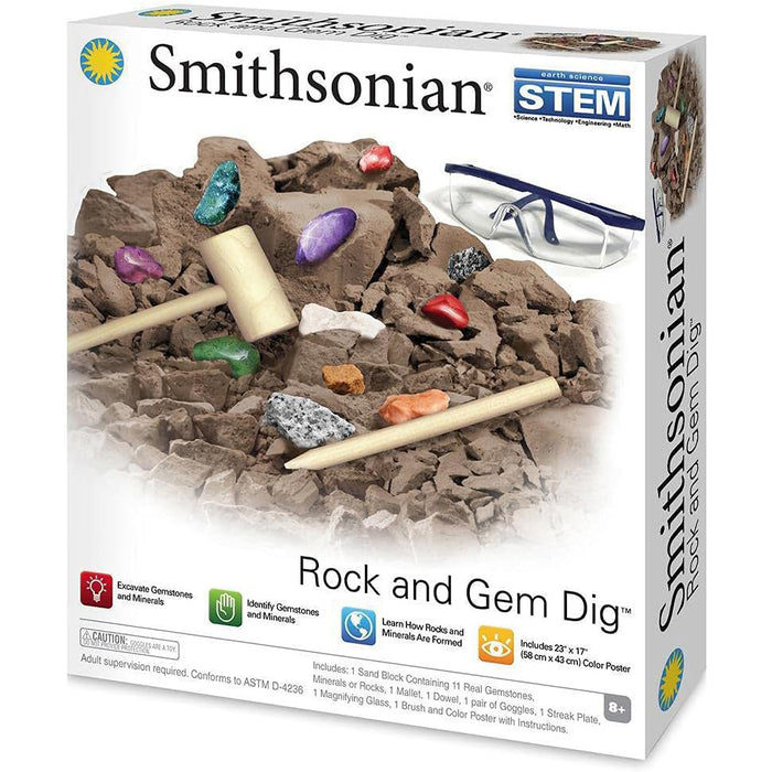 Smithsonian Rock and Gem Dig Set
