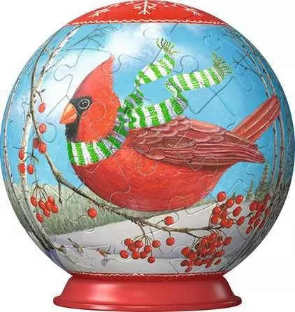 R - Christmas Animals Ornament Puzzle Ball 54pc (93851)