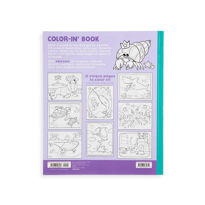 Color-in' Book: Outrageous Ocean - 8x10 in., 31 Pages (118-205)