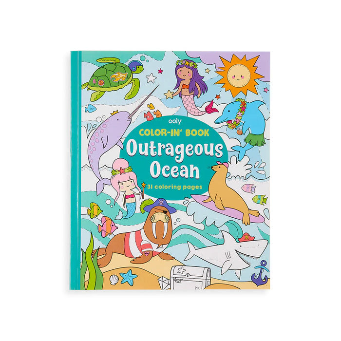 Color-in' Book: Outrageous Ocean - 8x10 in., 31 Pages (118-205)