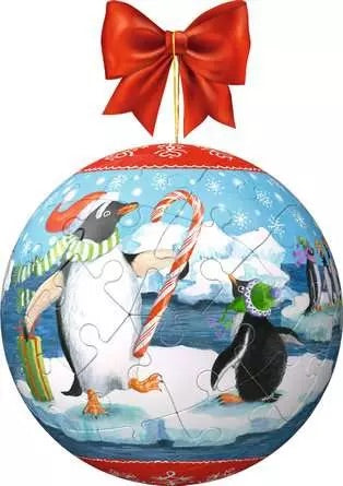 R - Christmas Animals Ornament Puzzle Ball 54pc (93851)