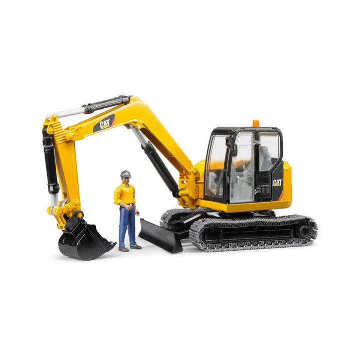 CAT Mini Excavator w/ Worker (02467)