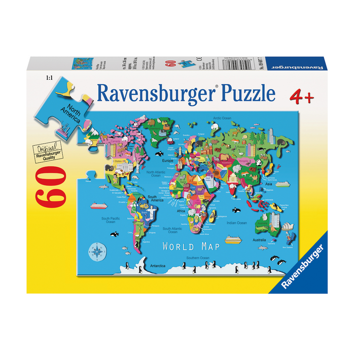 R - World Map - 60pc (09607)