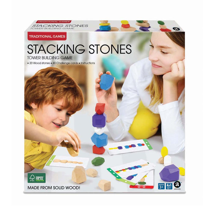 Wooden Stones Stacking Game