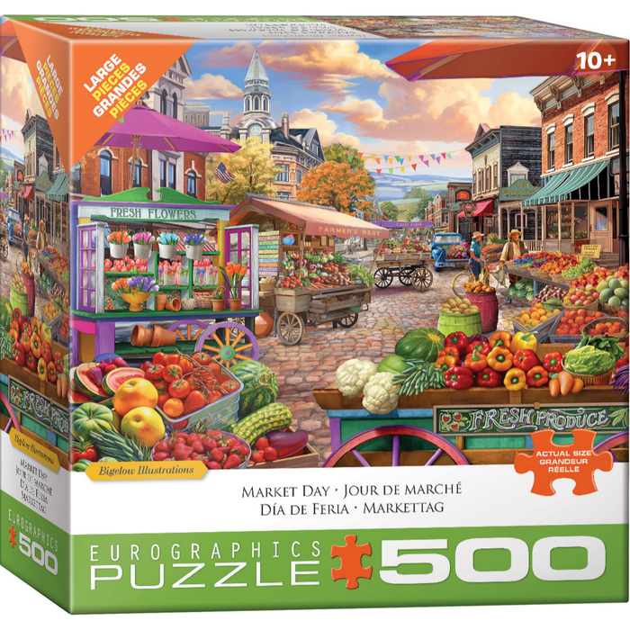 Main Street Market by Bigelow Illustrations - 500pc XL 