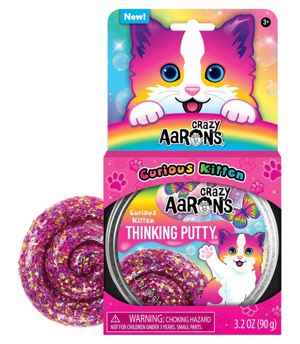 Curious Kitten - Putty Pets 4 in. Tin