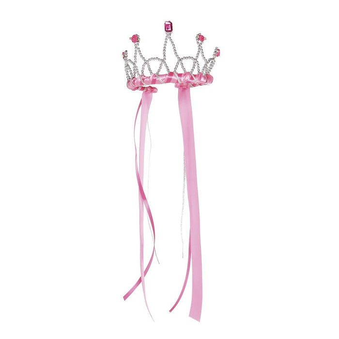 Ribbon Tiara, Dark Pink (11820)
