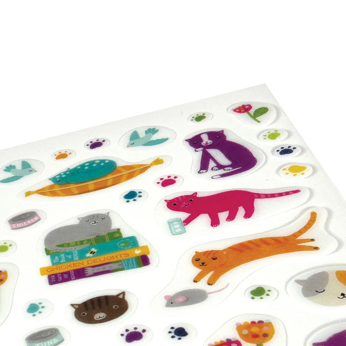 Stickiville Standard: Quirky Cats - Clear Vinyl (120-150)
