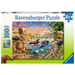 Savannah Jungle Waterhole - 100pc 