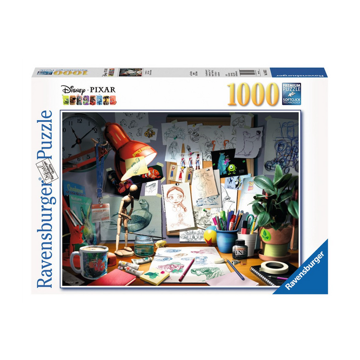 Disney: Pixar The Artist's Desk - 1000pc 