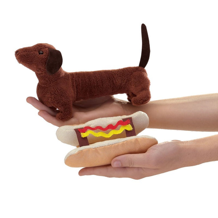 Dog, Hotdog (3145) - Hand Puppet