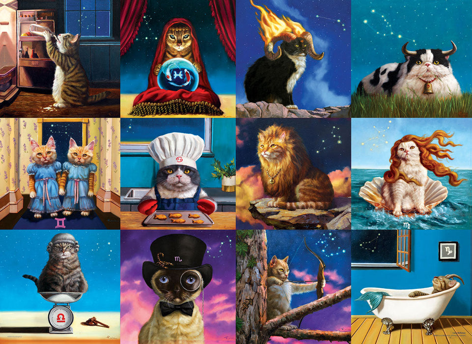 E - Zodiac Cats by Lucia Hefferman - 1000pc (6000-5769)