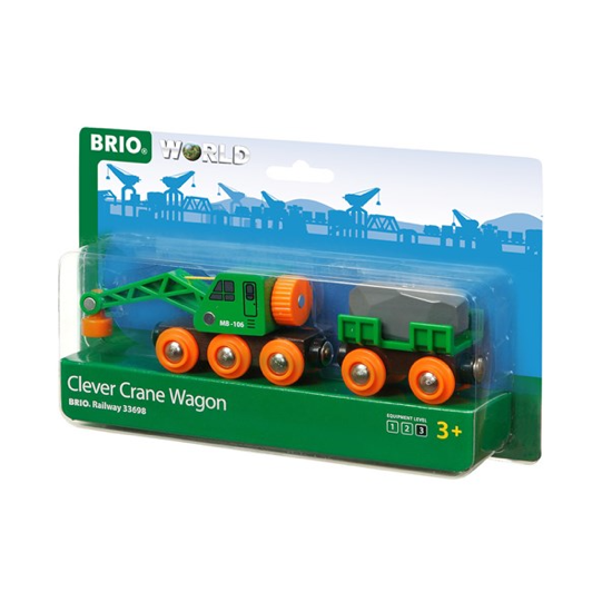 BRIO: Clever Crane Wagon (33698)