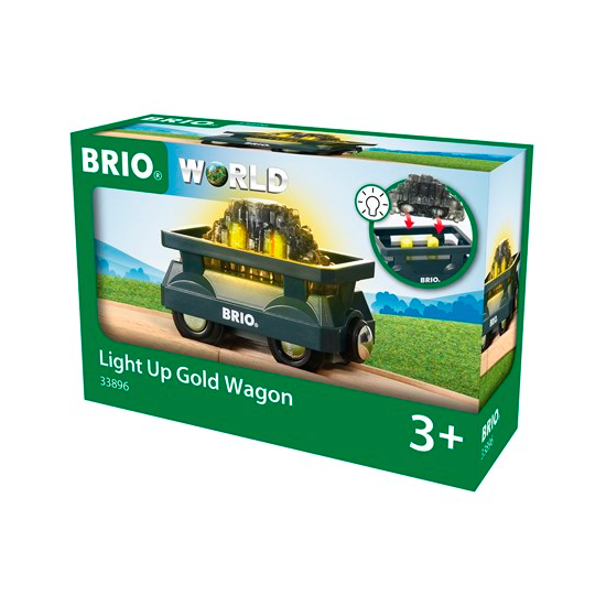 BRIO: Light Up Gold Wagon (33896)