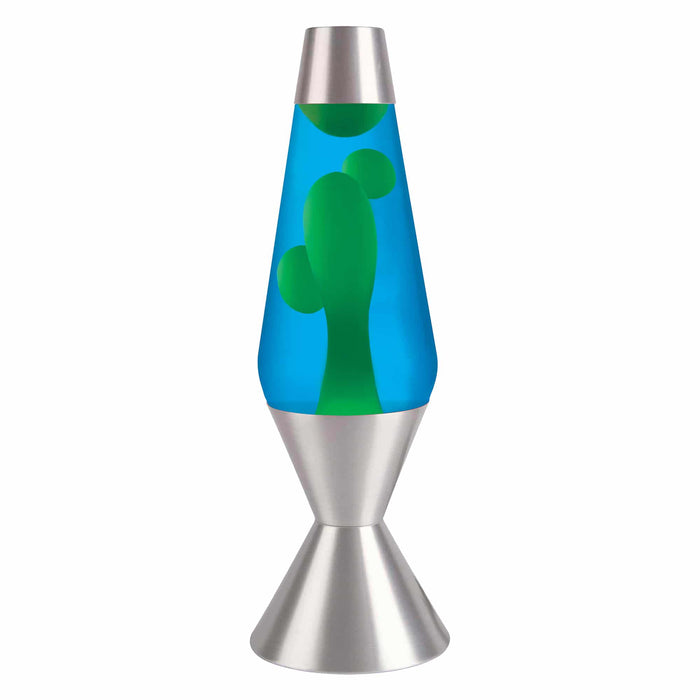 Lava Lamp: 16.3 in - Yellow/Blue/Silver
