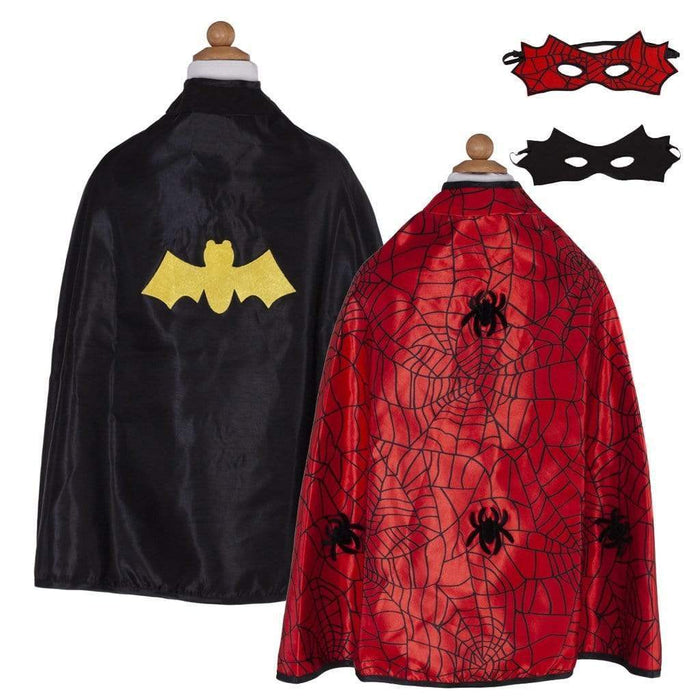 Reversible Cape - Spider/Bat (Red/Black) 3-4 Years (55270)