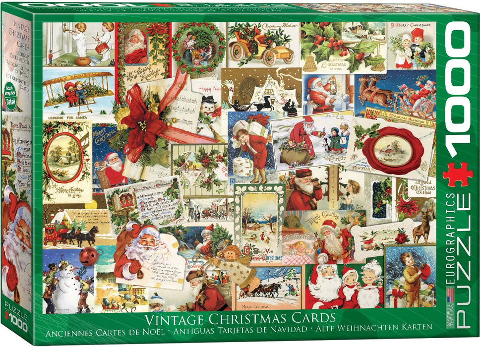 E - Vintage Christmas Cards - 1000pc (6000-0784)