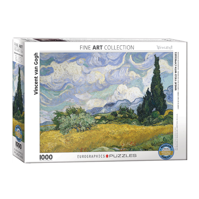 E - Wheat Field with Cypresses by Vincent Van Gogh - 1000pc (6000-5307)