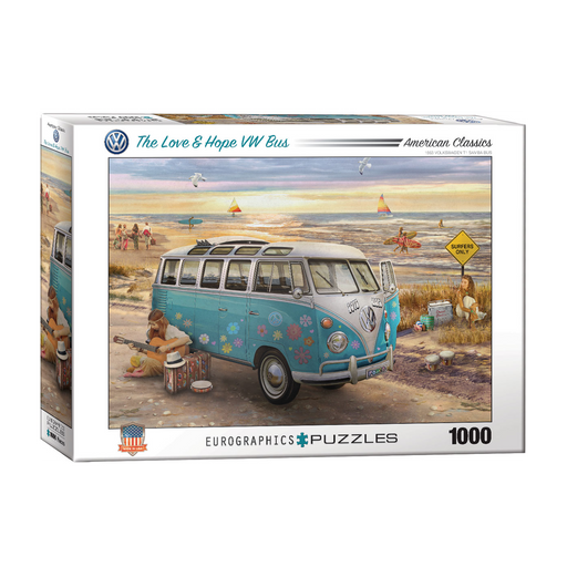 The Love & Hope VW Bus by Greg Giordano - 1000pc 