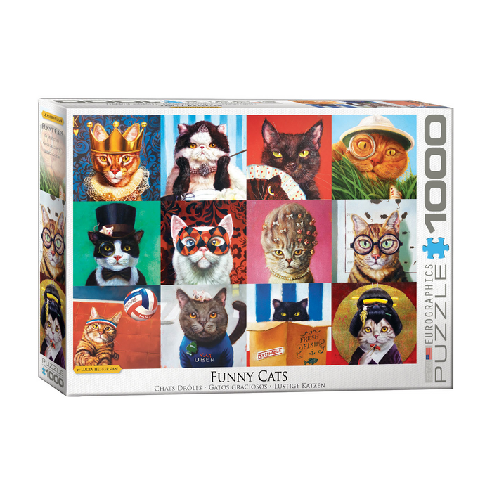 E - Funny Cats by Lucia Heffernan - 1000pc (6000-5522)