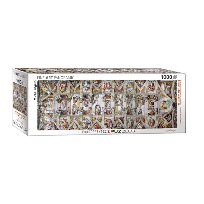 E - The Sistine Chapel Ceiling by Michelangelo - 1000pc Panorama (6010-0960)