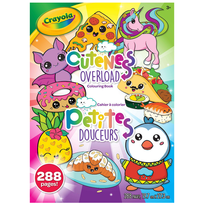 Colouring Book - Cuteness Overload, Epic Book of Awesome (288 pgs)