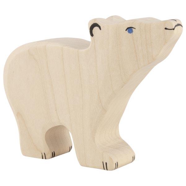 Polar bear, small, head raised (80209) - Holztiger