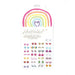 Sticker Earrings - Rainbow Love 30 Pair 