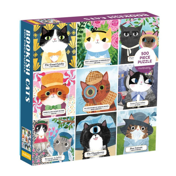 GAL - Bookish Cats Family Puzzle - 500pc