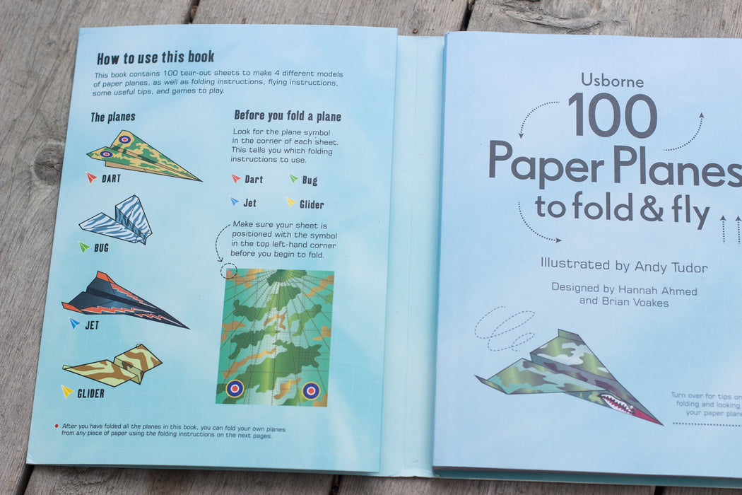 USB - 100 Paper Planes to Fold and Fly