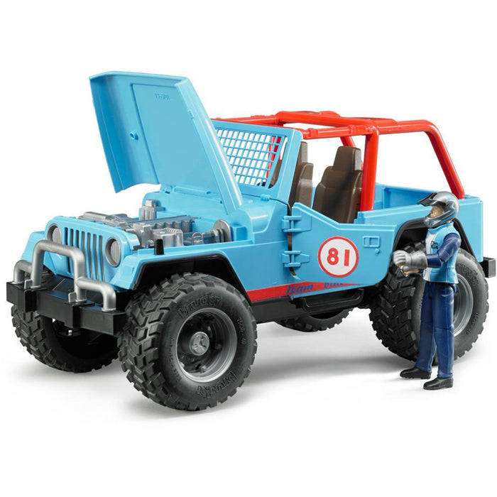 Jeep Cross Country Racer Blue w/ Driver 