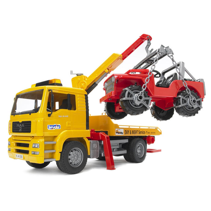 MAN TGA Tow Truck w/ Cross Country Vehicle (02750)