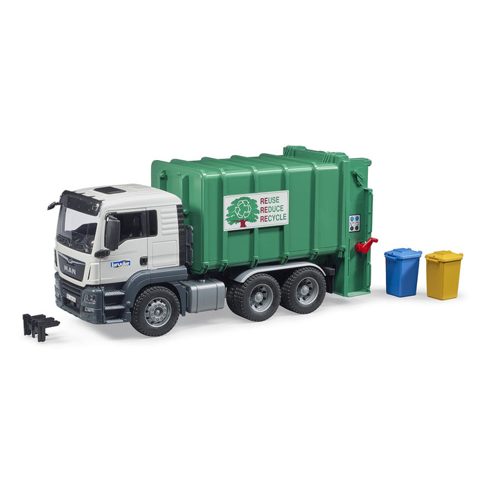 MAN TGS Rear Loading Garbage Truck Green (03763)