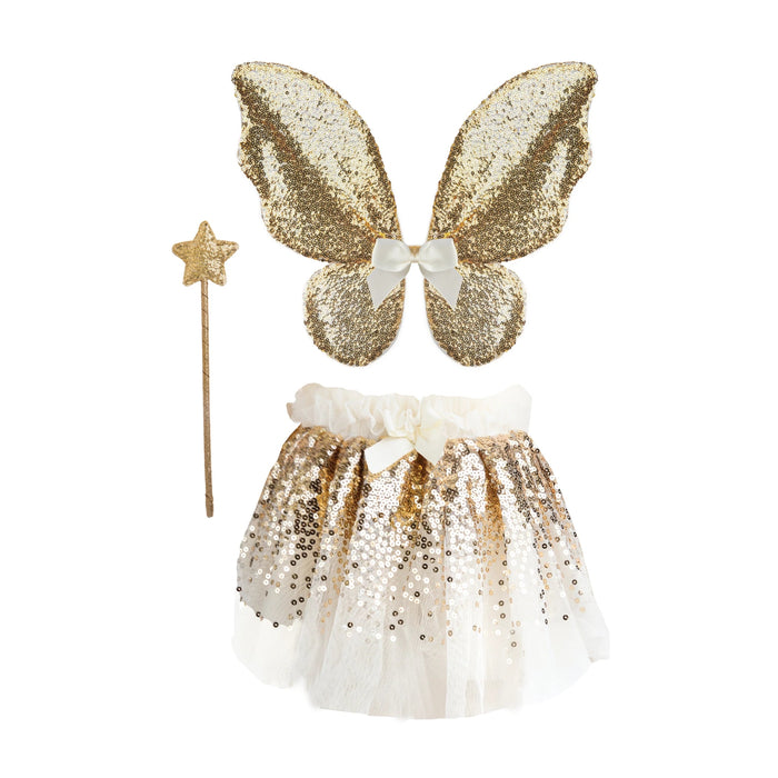 Tutu, Wings & Wand - Gracious Gold Sequins, 4-6 Years (41755)