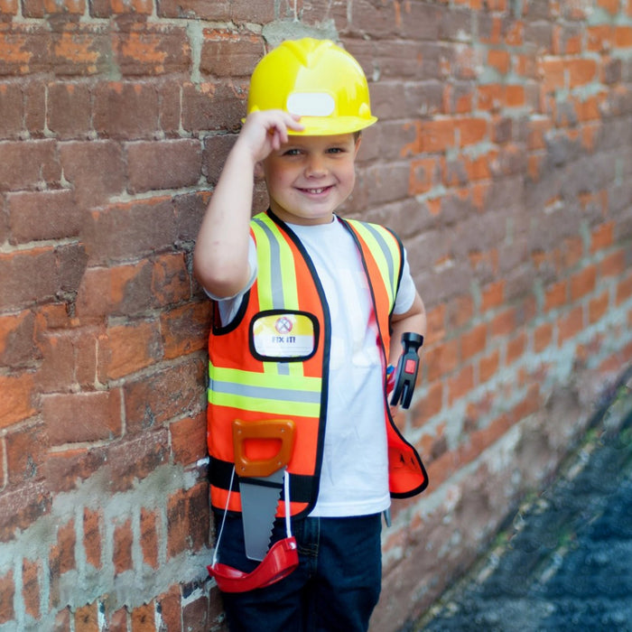 Construction Worker Set, 7 Accessories, 5-6 Years 