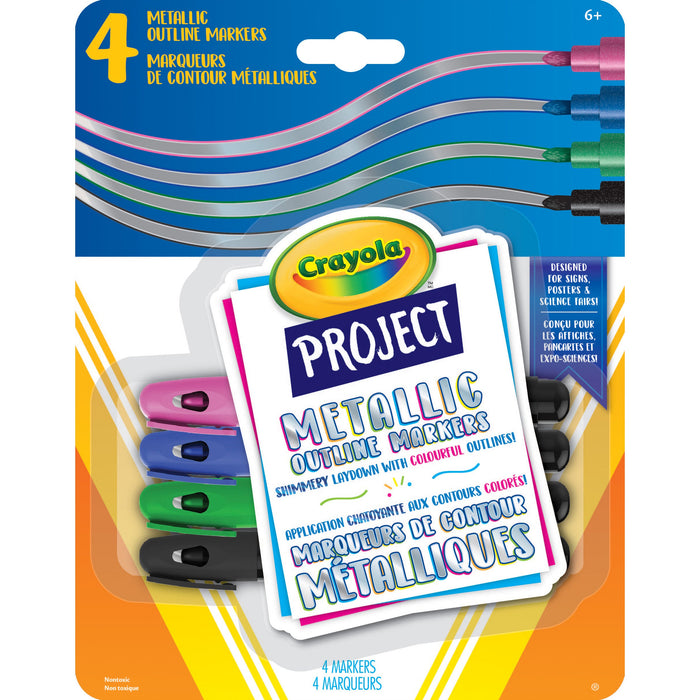 Project Metallic Outline Markers (4pc)