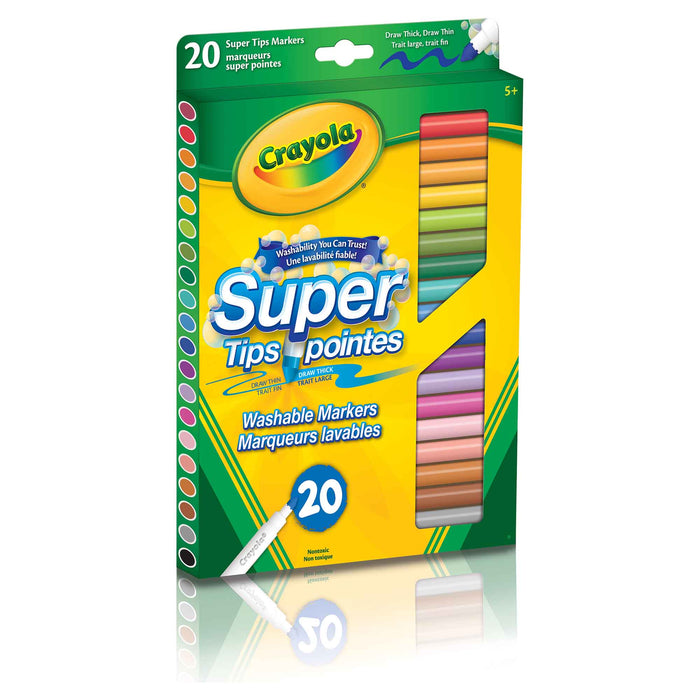 Markers - Super Tips (20pc) - Washable