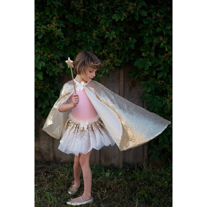 Cape - Gracious Gold Sequins 5-6 Years (50955)