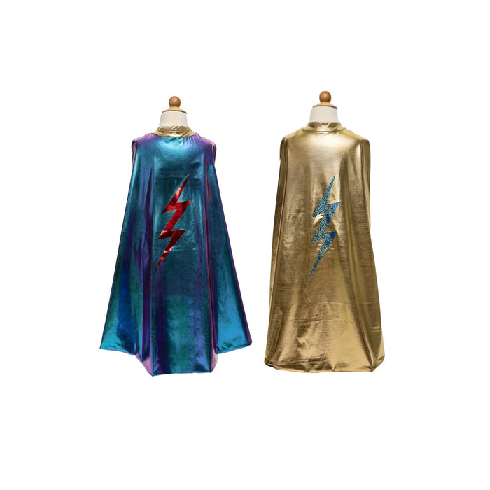 Reversable Blue Lightning Holographic Cape 5-6 Years (55785)