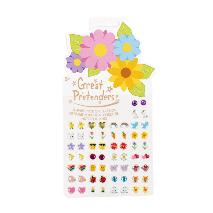Sticker Earrings - Spring Flowers 30 Pairs (87510)