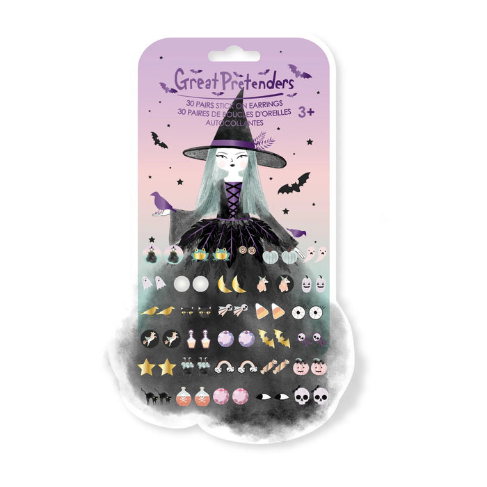 Sticker Earrings - Natasha the Raven Witch, 30 Pair 