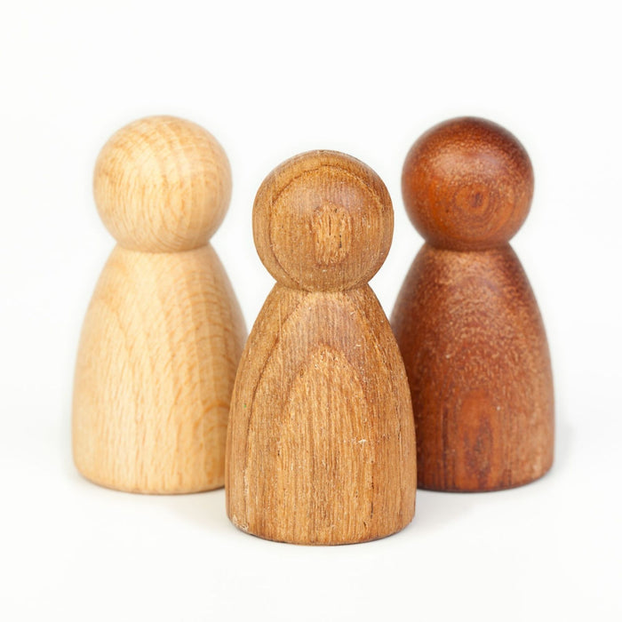 Wood Nins 3 Different Woods 3pc (Beech, Oak and Sapeli) - Grapat (17-169)