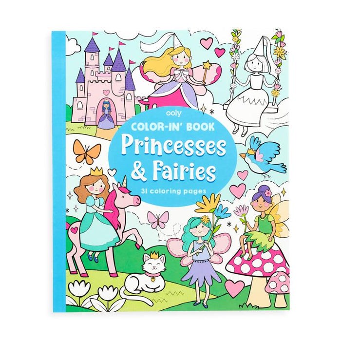 Color-in' Book - Princesses & Fairies (8 x 10) (118-221)