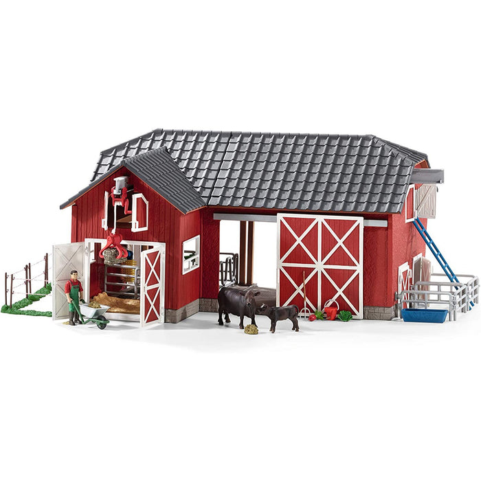 Farm World - Large Red Barn with Animals & Accessories (72102)