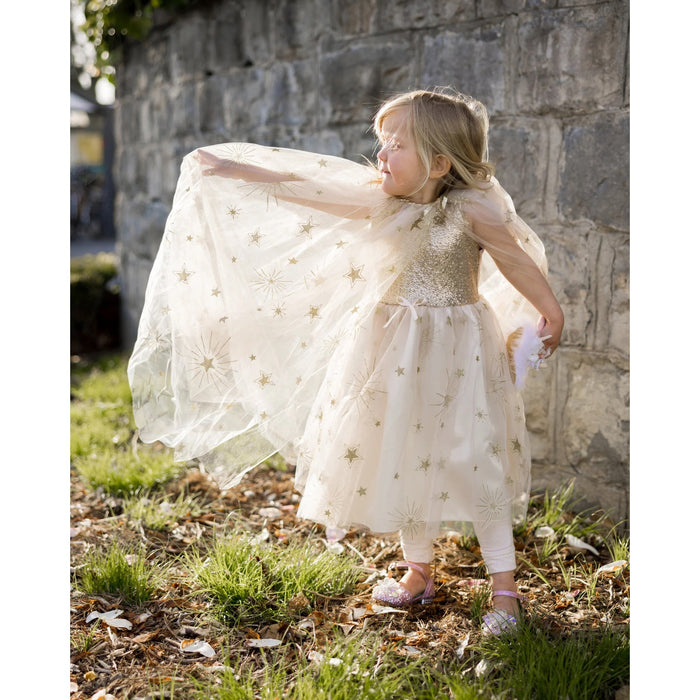 Cape - Sparkle Star Golden Glam 4-6 Years (50755)
